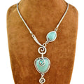 Creative Women Necklace  Solid Turquoise Turquoise Necklace  Turquoise Pendant Necklace Jewelry Accessories