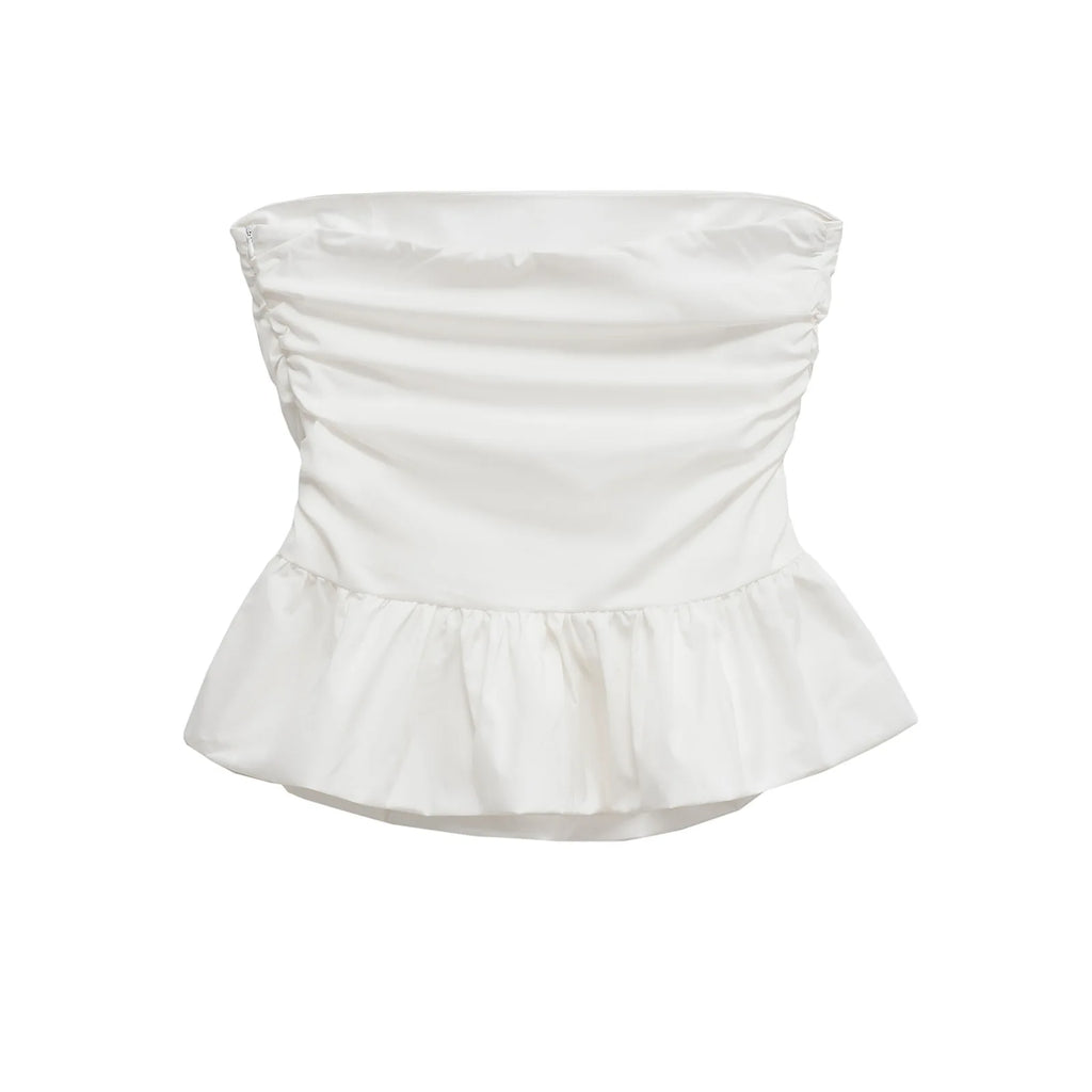 European and American 2025 new women's clothing European and American style fashionable sexy tube top