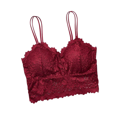 Women's Sexy Bra Top Solid Color Vest Lace Seamless Breathable Top Tank Tops for Women Crop Top Tank Tops for Women Womens Tank