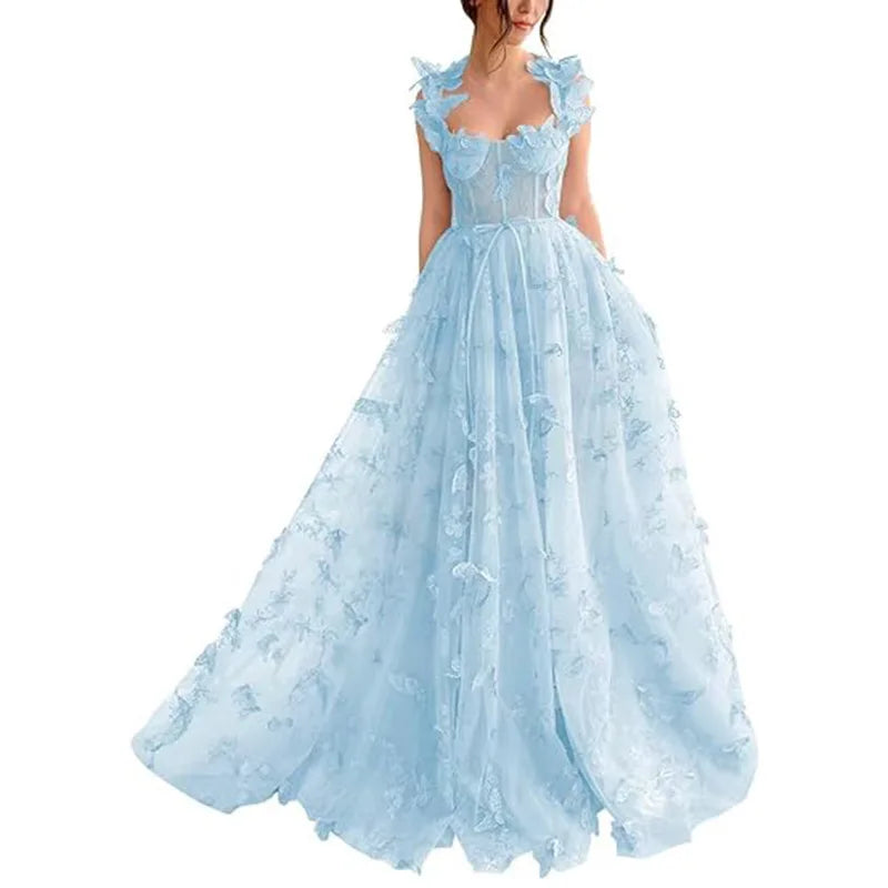 European and American Evening Dress for Women 2025 New Fashion Style Long Style Banquet Style Elegant Lace Beach Dress