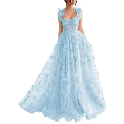 European and American Evening Dress for Women 2025 New Fashion Style Long Style Banquet Style Elegant Lace Beach Dress