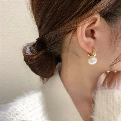 Fashion Wedding Jewelry Earrings, Silver Pearl Earrings, Minimalist Style, Women's Earrings, The First Choice For Giving Gifts