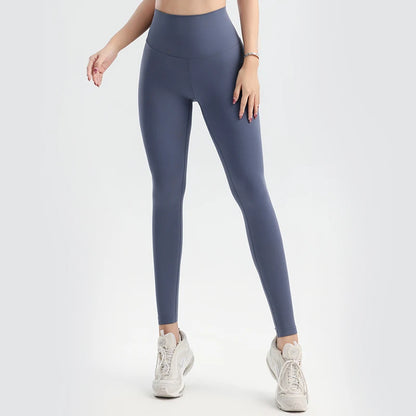 Solid Color Yoga Pants Pants Women's Gym Pants Quick Dry Breathable Leggings Outdoor Cycling Pants