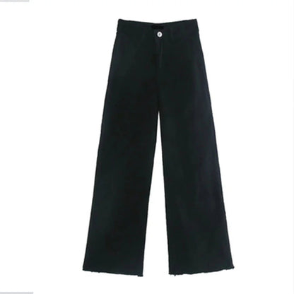 2023 New Women's Wear High Quality Fashion High Waist Straight Slender Wide Leg Jeans