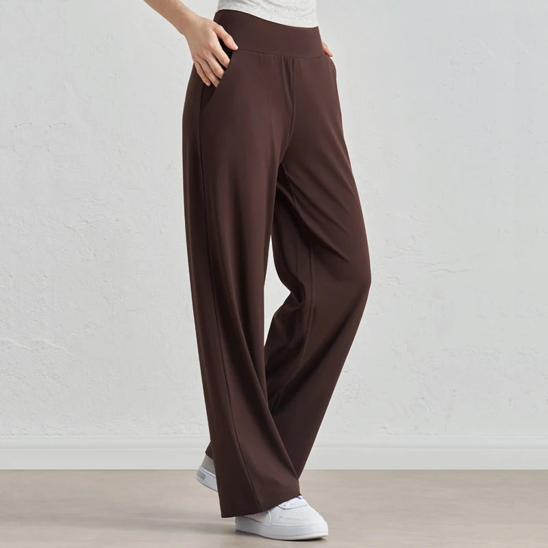 Yoga Pants Women Wide Leg Pants High Waist Stretch Dress Casual Sweatpants Tummy Control Bootcut Workout Lounge Pants Vitalinovo