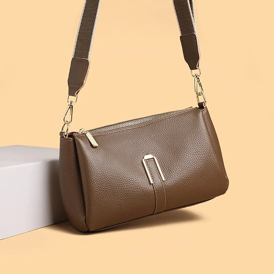 Women's Bag Handbag Fashion Female Messenger Phone Bag 2024 Luxury Cow Leather Women Shoulder Crossbody Bag