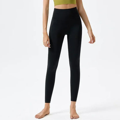 Yoga Pants No Embarrassment Line Sports Fitness Pants Tight Peach Lift Hip High Waist Nude Yoga Leggings