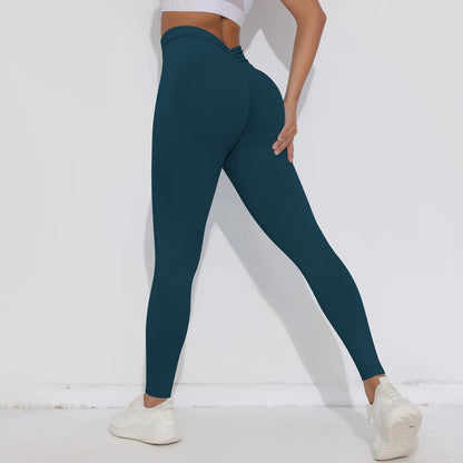 V Butt Yoga Pant Women Fitness Running Pants Tummy Control Slimming Booty Leggings Quick Drying Cycling Workout
