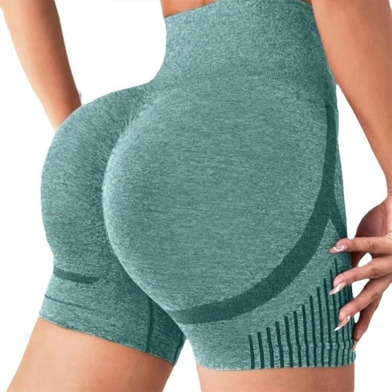 Women Yoga Shorts High Waisted and Hip Lifting Yoga Pants Outdoor Running Fitness Shorts Breathable Quick-dry Sportswear Pants