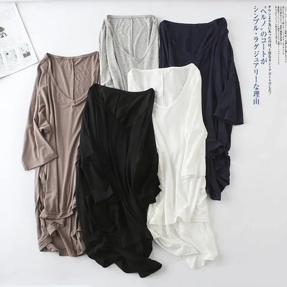 Fashion Tops Tees 2025 Summer T-shirt Women Half-Sleeve Solid Loose Shirt V-neck Oversize Basic Top Shirts for Women Casual