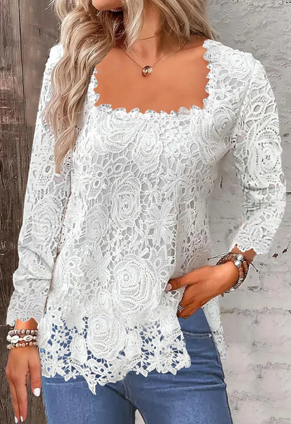 Tops Tees T-Shirts Fashion Clothes Vintage Shirts for Women Clothing Streetwear Lace Harajuku Casual Elegant Summer Spring