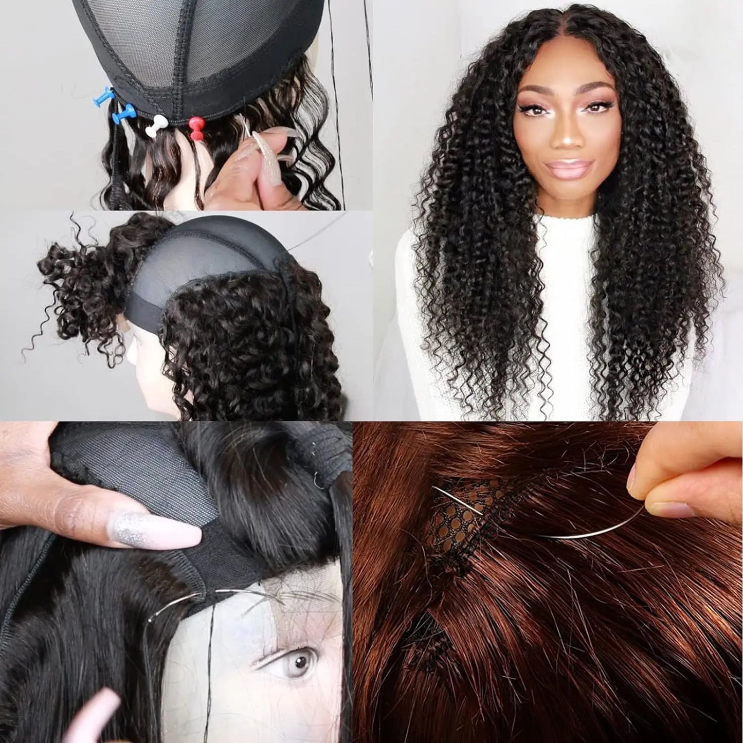 Professional Weaving Threads Rolls for Making Wig Hand Sewing Hair Weft Hair Weave Extension DIY