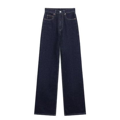 Willshela Women Jeans Denim Pant High Waist Female Chic Lady Casual Basic Mujer Straight Trousers