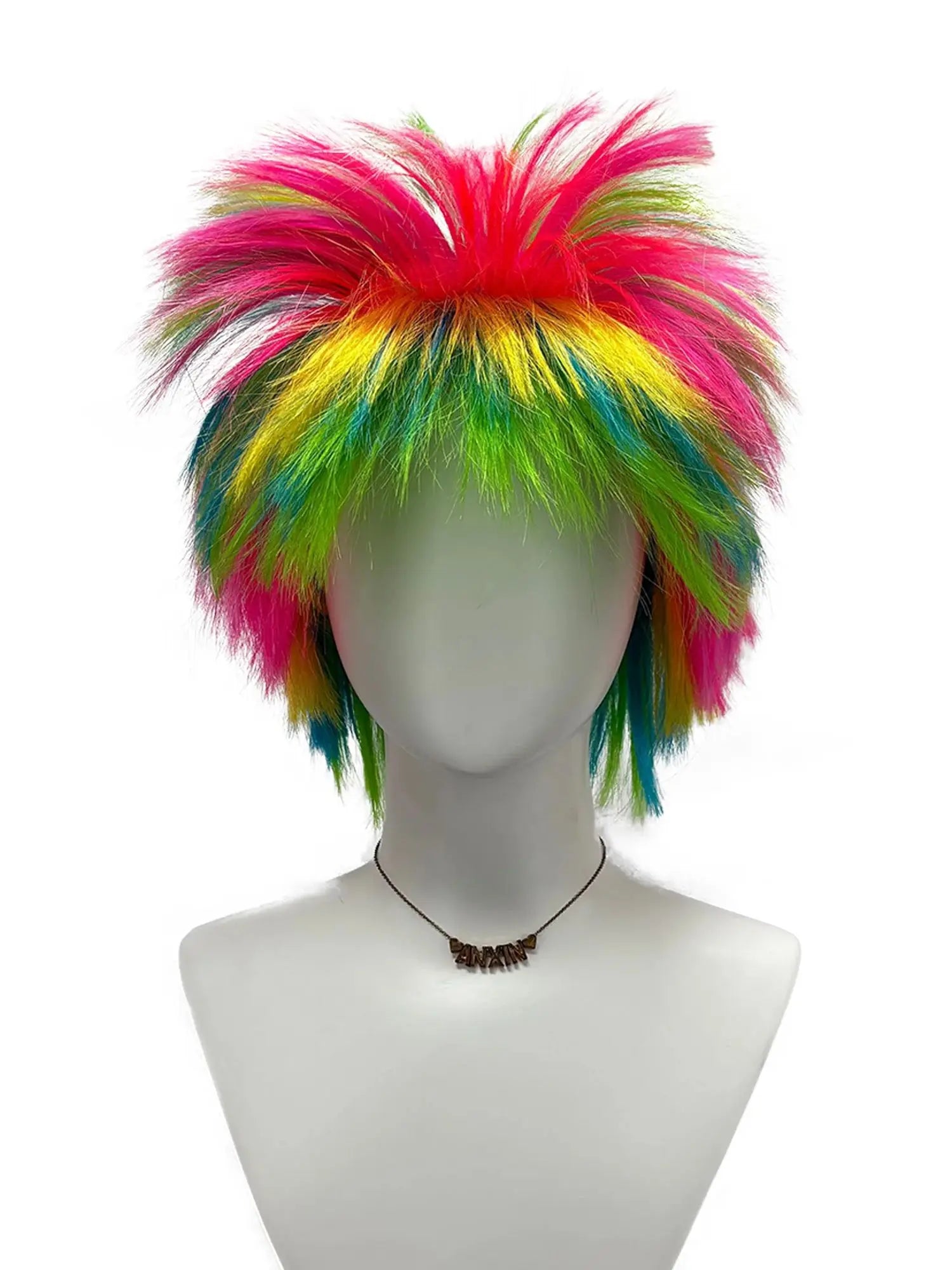 Trick colorful dress up wig explosion head hedgehog-inspired style head modeling wigs for costume party Halloween cosplay gifts