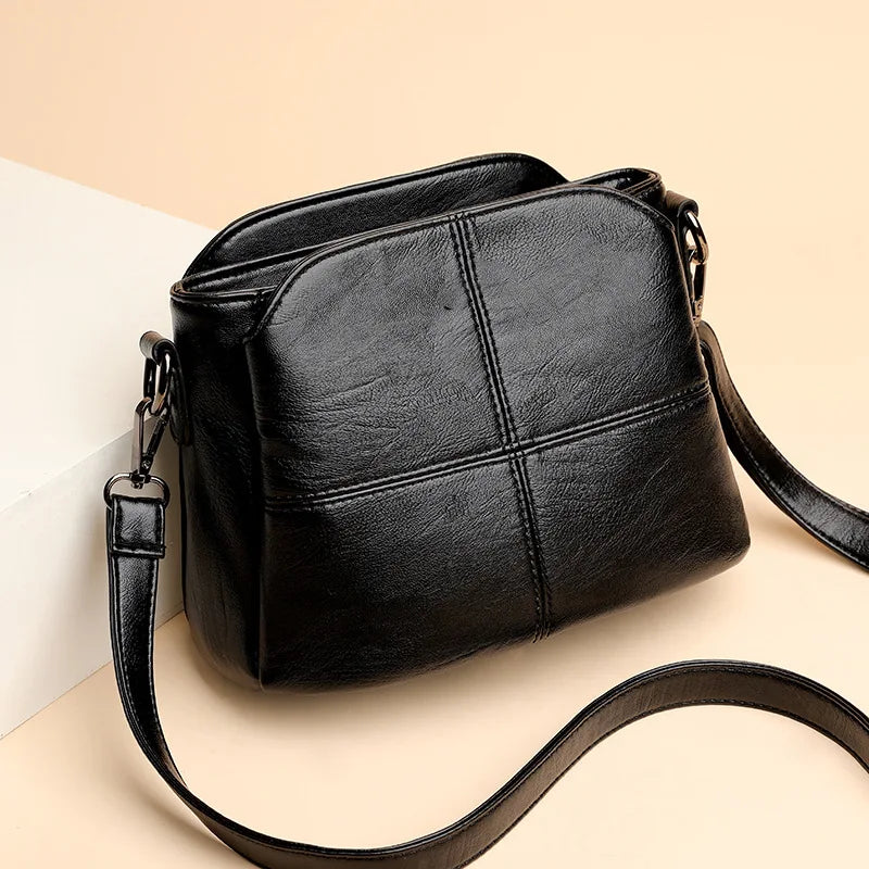Women's Bags Retro Design Crossbody Bag Trend Quality PU Leather Bucket Shoulder Bags Small Handbags for Women