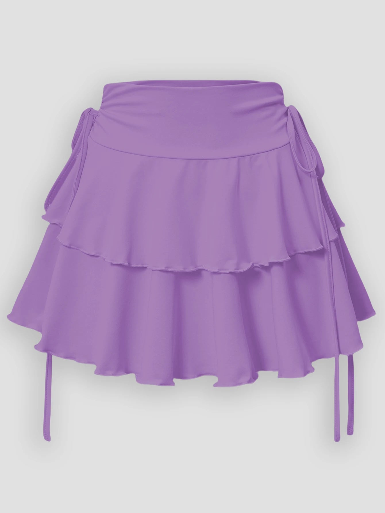 2025 New Solid Color Skirt Women Summer Fashion Outdoor Versatile High Waist Slim Fit Elastic Waist Short Skirt Goods In Stock