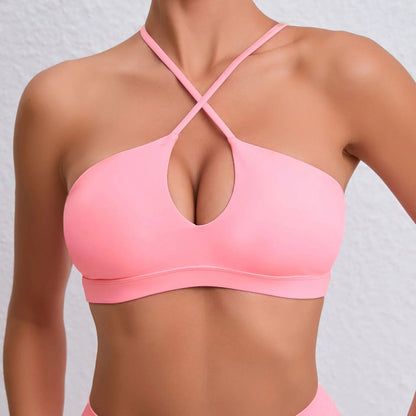 Sporty Woman Top Bras Fitness Clothing Push Up Yoga Bra Underwear Sport Tops For Women Breathable Running Vest Gym Crop Tops