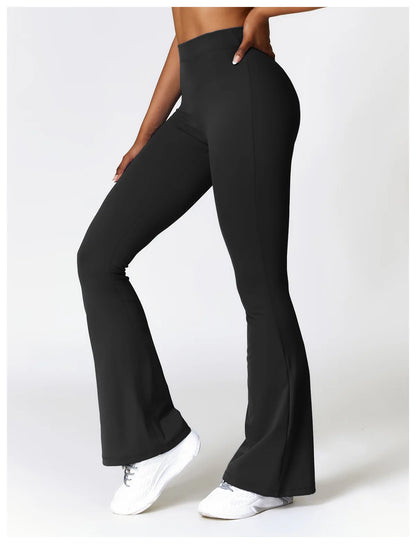Yoga Leggings Flared Pants Women High Waist Slim Female Workout Long pant Gym Push Up Fitness Running Quick Dry SportWear