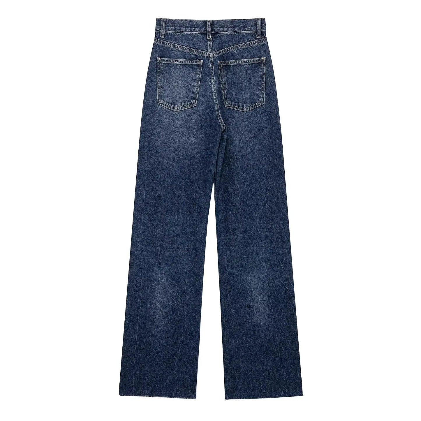 Willshela Women Jeans Denim Pant High Waist Female Chic Lady Casual Basic Mujer Straight Trousers