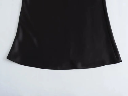 Satin Skirt Woman High Waist Elegant Long Skirts For Women Fashion Summer Midi Skirt Office Women's Skirts