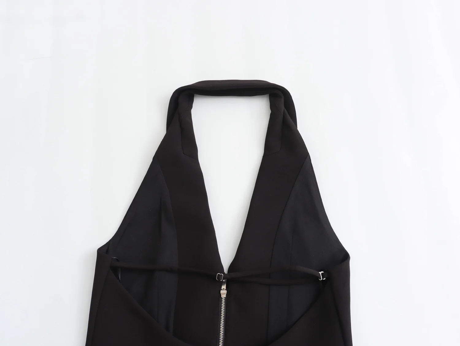 2025 Women Sexy Backless Strapless Halter Corset Tops Side Zipper Lady Slim Camis Female Solid Chic Tops