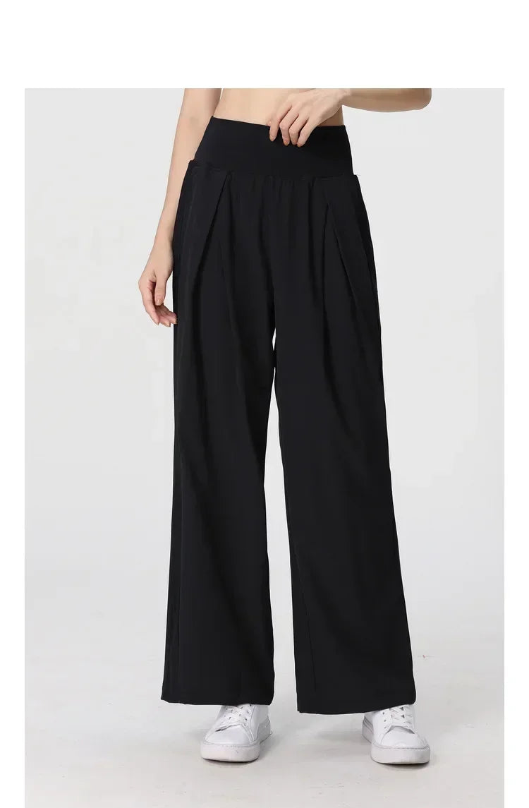 Yoga Pants Outdoor Loose Athletic Casual Pants Running Fitness Wide Leg Pants