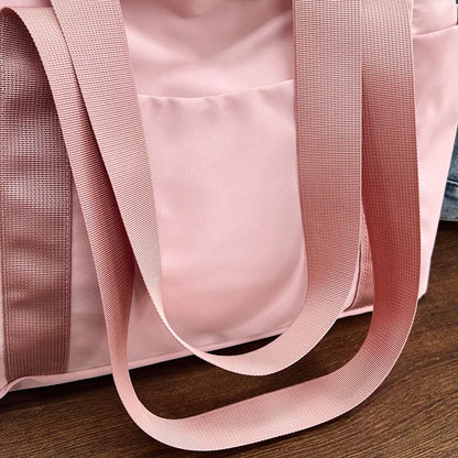 Women's Bag Solid Color Tote Bag Commuting Shoulder Bag Leisure Simple Mommy Go Out Bag Large Capacity Nylon Handbag