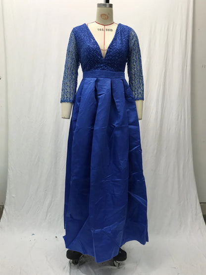 Women's Elegant Evening Party Dresses Luxury Fashionable Long Dresses Trailing Evening Dresses Solid Color Floor-Length Dresses