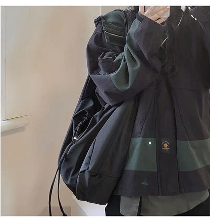 Women Bag New Nylon Bucket Fashion Solid Zipper SOFT Shoulder Bag Purses and Handbags Luxury Designer Black Tote Bag сумка