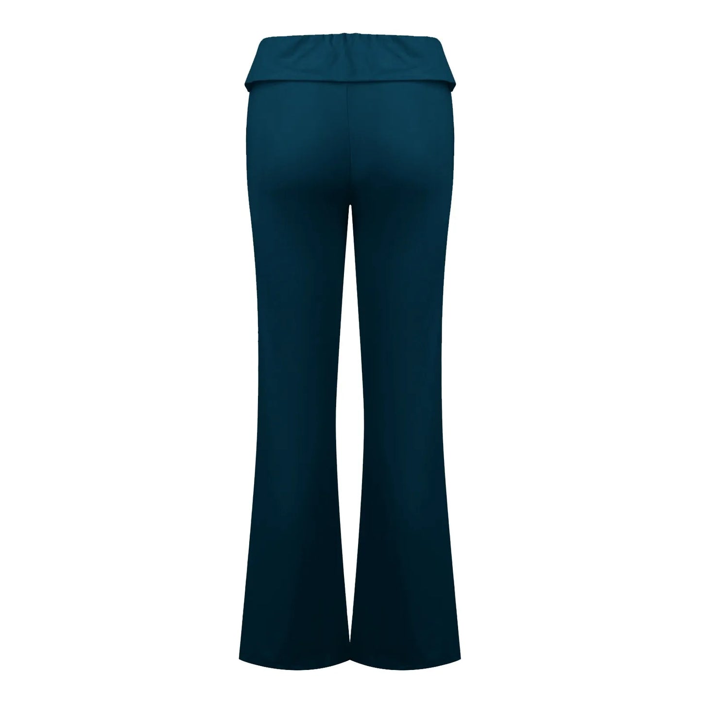 Long Pants Women Fashion Trousers Solid Elastic Leggings Flare Bottoms High Waist Wide Leg Athletic Yoga Bell Pants Summer