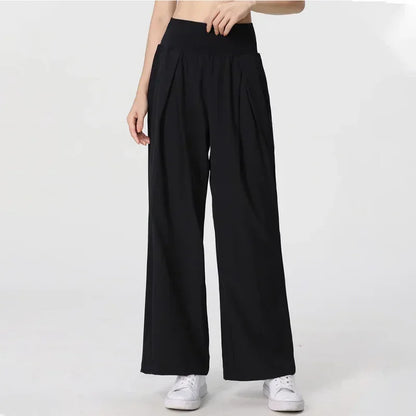 Yoga Pants Outdoor Loose Athletic Casual Pants Running Fitness Wide Leg Pants