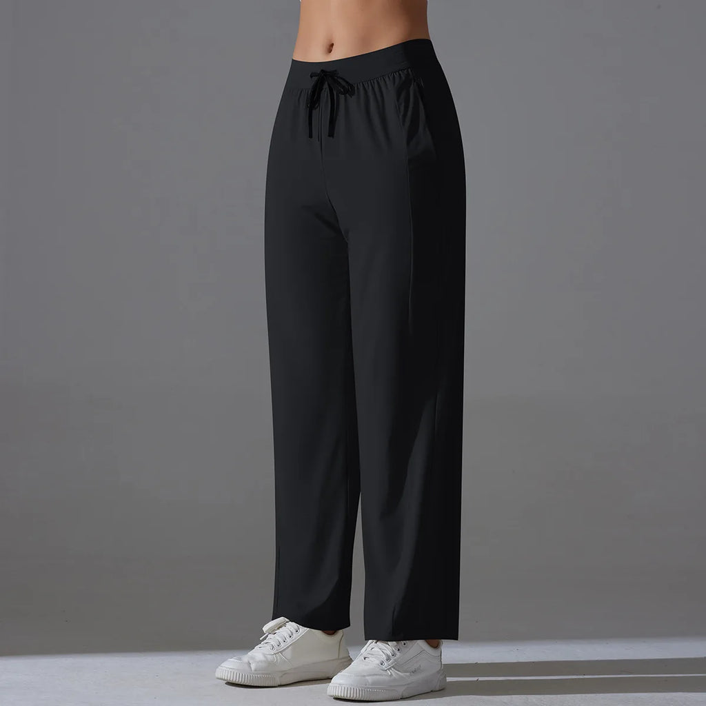Sunscreen Yoga Pants For Women Straight UV Protection Leg Sweatpant Loose Tracksuit Wide Leg Outdoor Gym Runing Casual Clothes