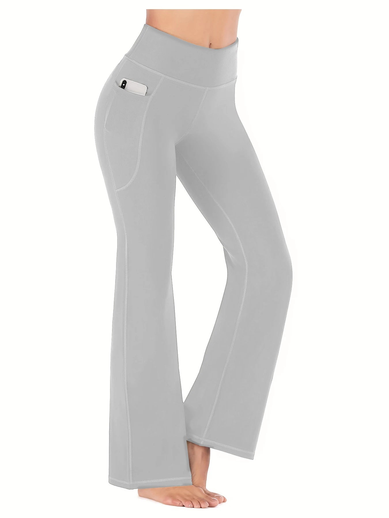 Bootcut Yoga Pants for Women High Waisted Yoga Pants with Pockets for Women Bootleg Work Pants Workout Pants