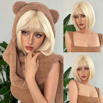 HENRY MARGU Burgundy Long Wavy Wigs Wine Red Wig with Bangs for Women Daily Synthetic Hair Cosplay Wig Heat Resistant Fiber