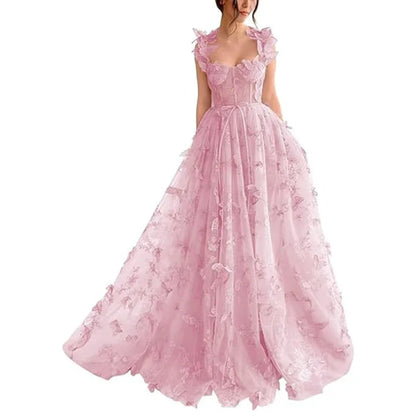 European and American Evening Dress for Women 2025 New Fashion Style Long Style Banquet Style Elegant Lace Beach Dress