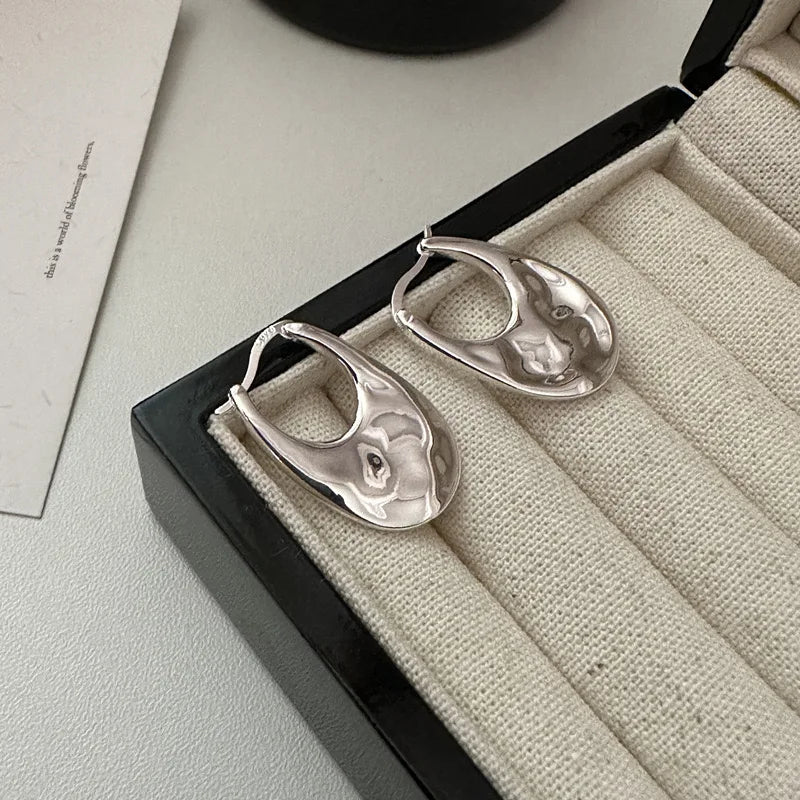 925 Sterling Silver Earrings For Women Trendy Simple Shinning Earring Jewelry Prevent Allergy Party Christmas Accessories