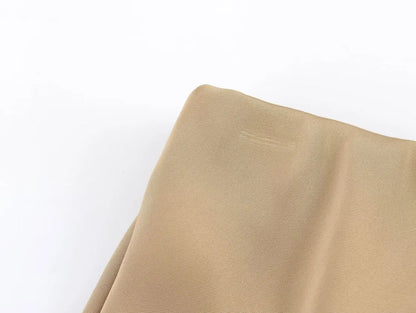 Satin Skirt Woman High Waist Elegant Long Skirts For Women Fashion Summer Midi Skirt Office Women's Skirts