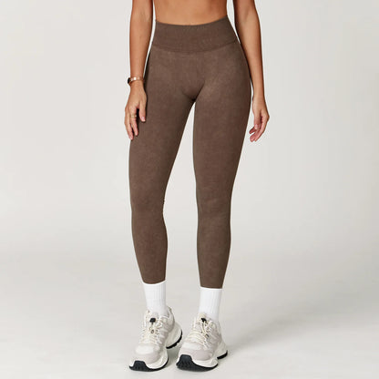 Yoga Pants Impact Leggings Women Seamless Sports Yoga Pant High Waist Ribbed Gym Clothes Fitness Workout Wear Scrunch Bum Tights