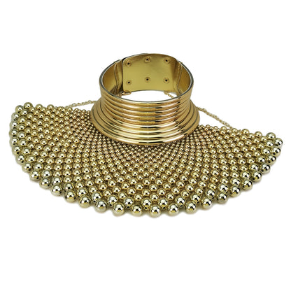 Indian Necklaces for Women Brand African Jewelry Handmade Beaded Statement Collar Beads Choker Necklace Wedding Dress