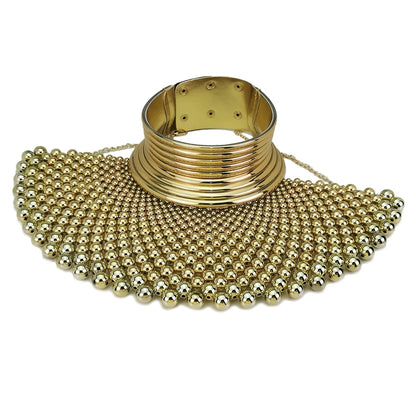 Indian Necklaces for Women Brand African Jewelry Handmade Beaded Statement Collar Beads Choker Necklace Wedding Dress