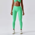 Women's Yoga Pants Nude Feeling Running Speed Dry Buttock Lifting Fitness Pants High Waist Tight Gym Push-Up Sweat Pants