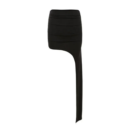 Slim Jupe Femme Été Korean Solid Color Skirts For Women Asymmetrical Y2k Clothes Fashion Clothing Sexy Mujer Conjuntos De Falda