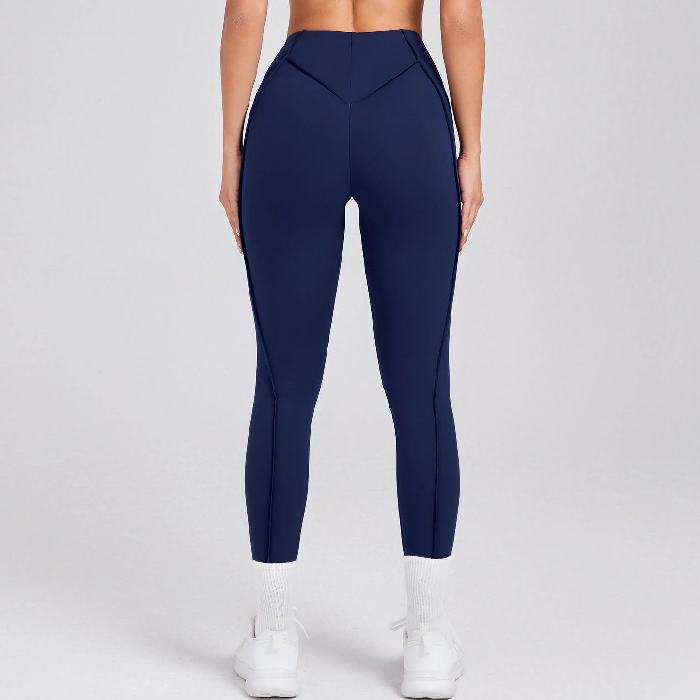 Women Nude Straps Yoga Pants Squat Proof Workout High Waist Leggings Fitness Pant Female Active Wear Legging