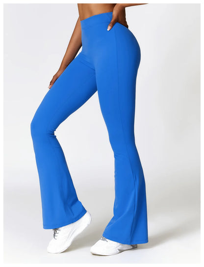Yoga Leggings Flared Pants Women High Waist Slim Female Workout Long pant Gym Push Up Fitness Running Quick Dry SportWear