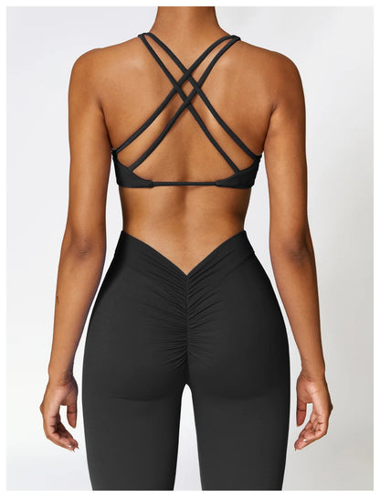 Yoga Leggings Flared Pants Women High Waist Slim Female Workout Long pant Gym Push Up Fitness Running Quick Dry SportWear
