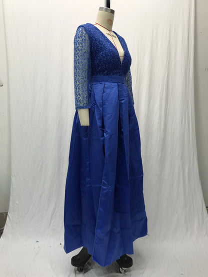 Women's Elegant Evening Party Dresses Luxury Fashionable Long Dresses Trailing Evening Dresses Solid Color Floor-Length Dresses