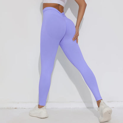 V Butt Yoga Pant Women Fitness Running Pants Tummy Control Slimming Booty Leggings Quick Drying Cycling Workout