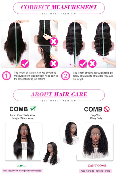 Water Wave Glueless 13*4 Wig  Lace Wig 180% Pre-Plucked Natural Wave Wear Go Glueless Curly Human Hair Wigs For Women