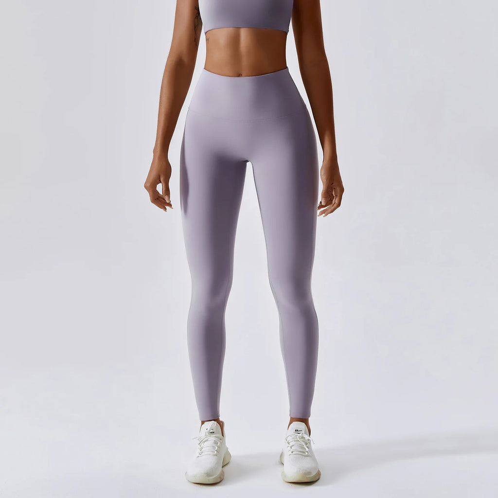 Women's Yoga Pants Nude Feeling Running Speed Dry Buttock Lifting Fitness Pants High Waist Tight Gym Push-Up Sweat Pants