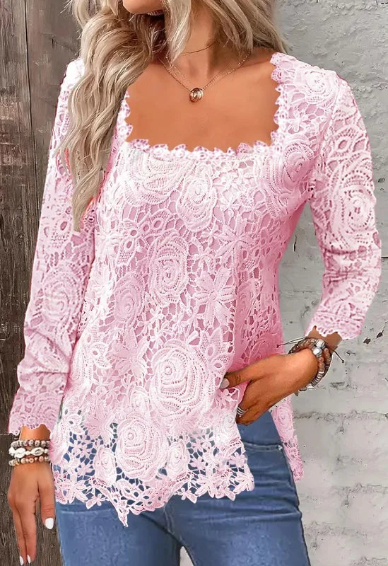 Tops Tees T-Shirts Fashion Clothes Vintage Shirts for Women Clothing Streetwear Lace Harajuku Casual Elegant Summer Spring